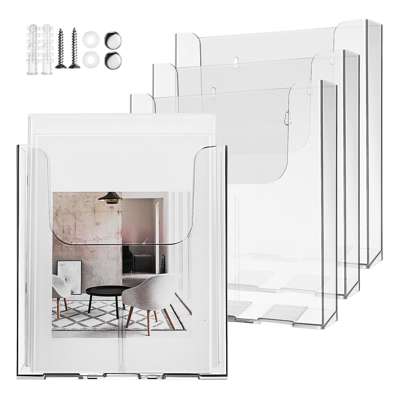Document Holder Stand - 4 unidades de suporte de parede