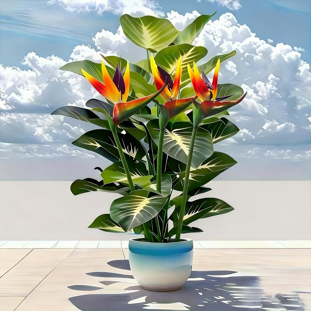 Home Office Layout - Plantas Artificiais de Ave do Paraíso