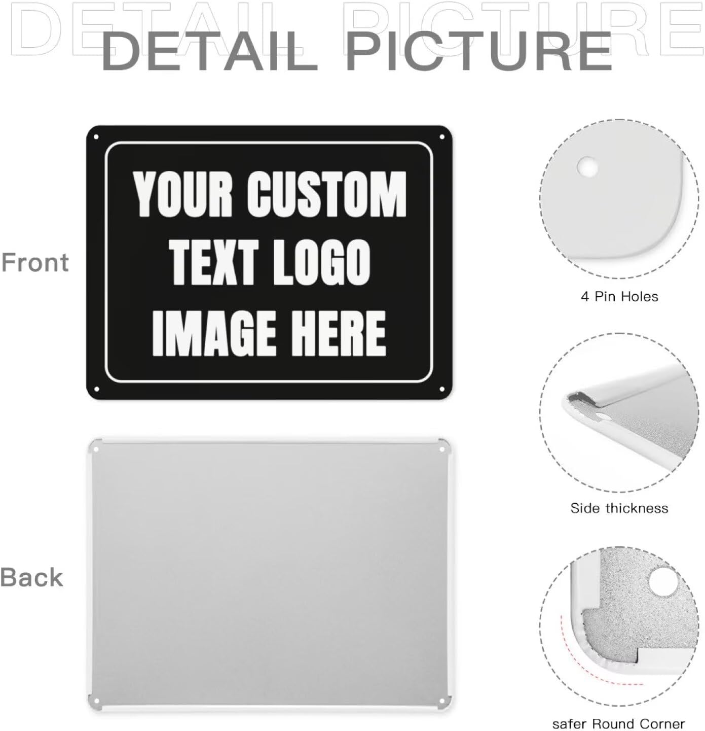 Sinal personalizado de metal,  - Home Office Logo avaliação e preço