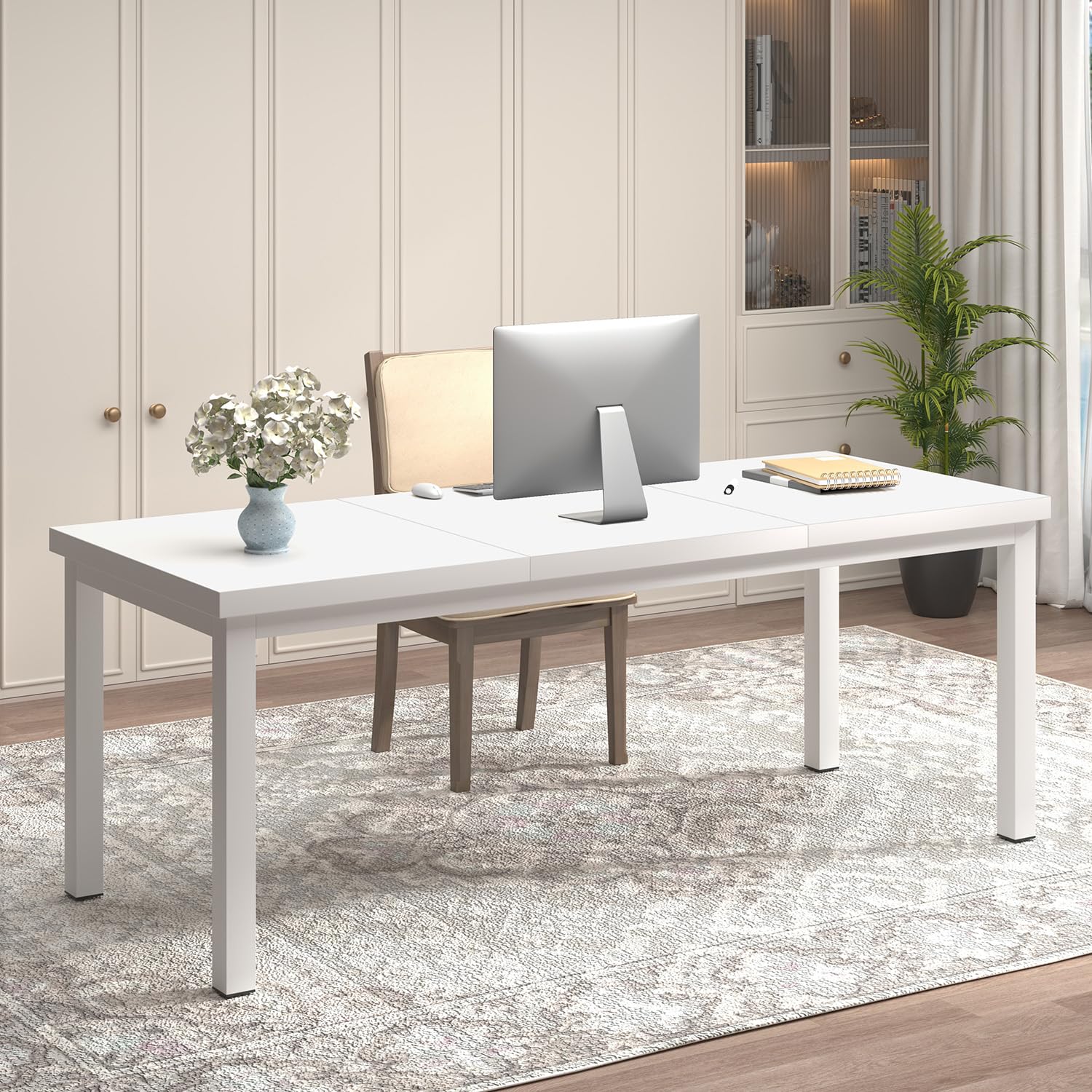Mesa de computador de 160 cm c - Home Office Work Table avaliação e preço