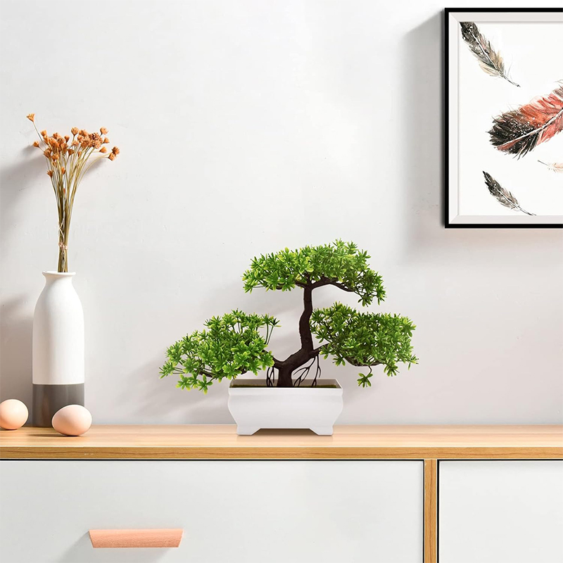 Bonsai artificial plástico biô - Home Office Layout avaliação e preço