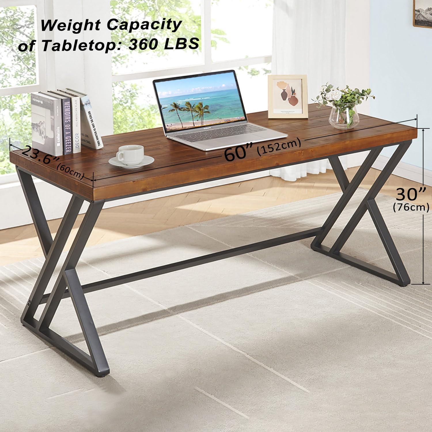 Mesa de Computador de Madeira  - Home Office Work Table avaliação e preço